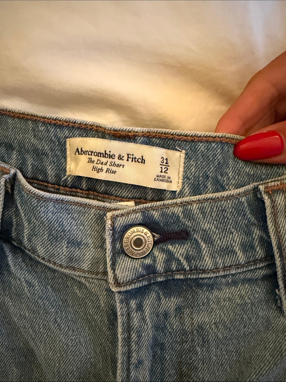 Abercrombie high rise dad short - curve love - Picture 2 of 2